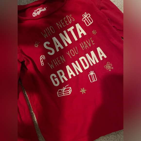Oshkosh 4t girls holiday shirt red - Picture 1 of 1